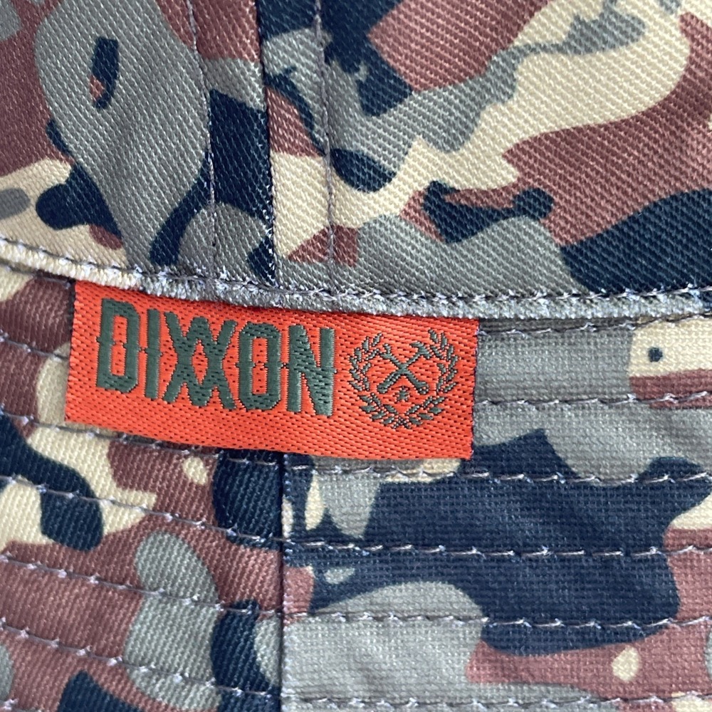 Dixxon Bucket Hat mens One size Green CAMO Reversible outdoor camping Hiking Log - Picture 2 of 11